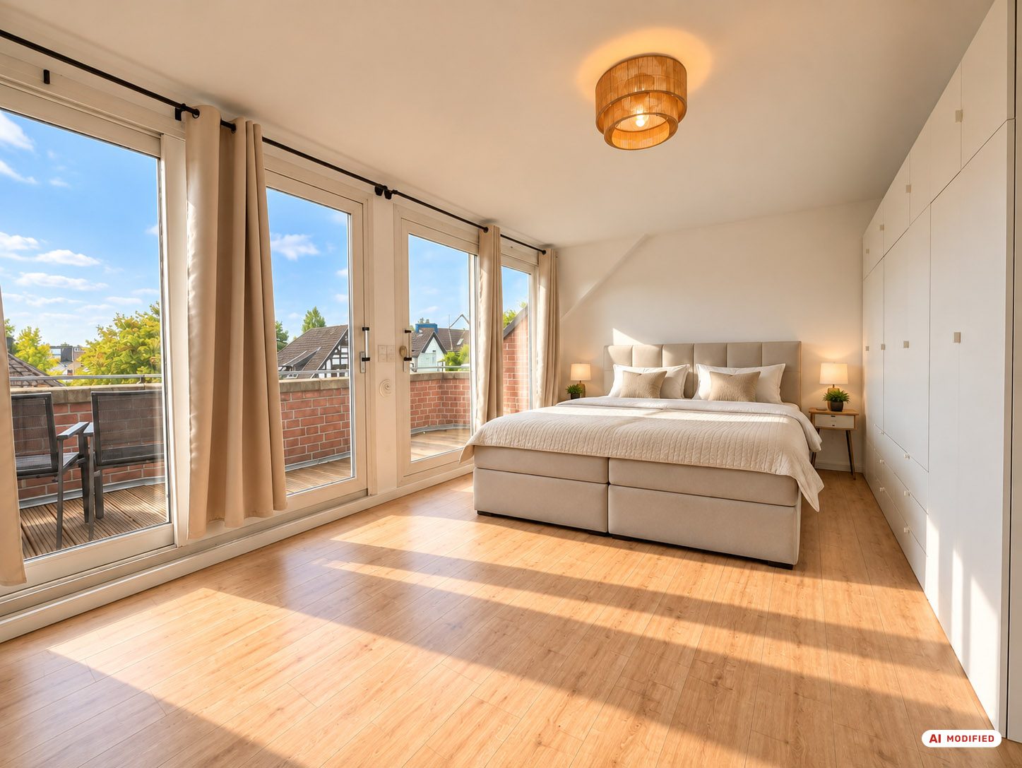 Immobilienangebot - Düsseldorf - Alle - Eller: Wohnen mit Weitblick - Großzügige Dachgeschosswohnung mit Galerie und drei Balkonen