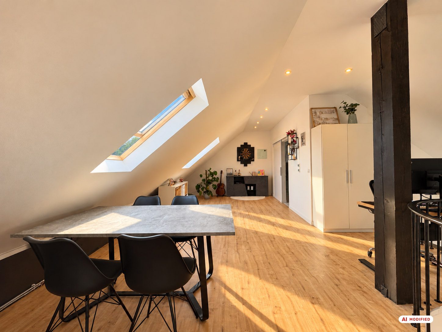 Immobilienangebot - Düsseldorf - Alle - Eller: Wohnen mit Weitblick - Großzügige Dachgeschosswohnung mit Galerie und drei Balkonen