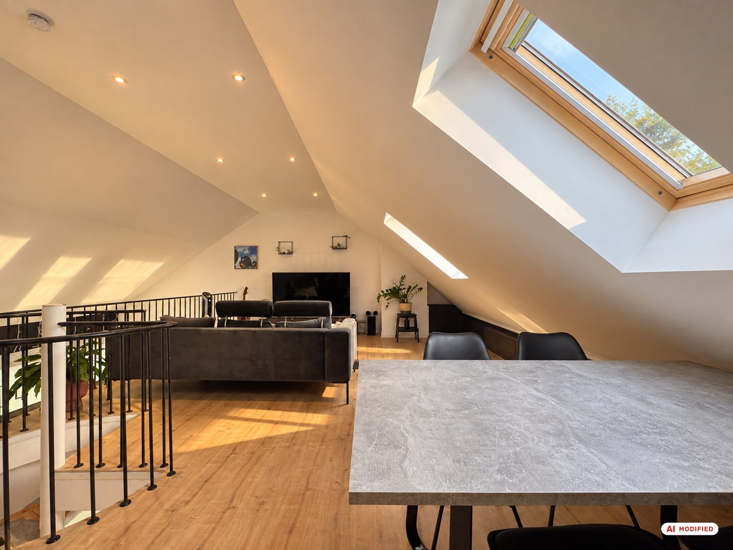Immobilienangebot - Düsseldorf - Alle - Eller: Wohnen mit Weitblick - Großzügige Dachgeschosswohnung mit Galerie und drei Balkonen