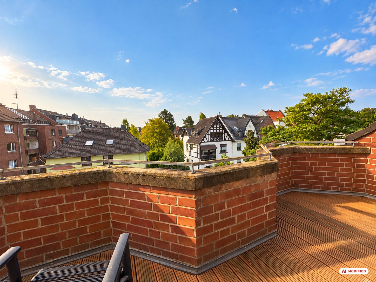 Immobilienangebot - Düsseldorf - Alle - Eller: Wohnen mit Weitblick - Großzügige Dachgeschosswohnung mit Galerie und drei Balkonen
