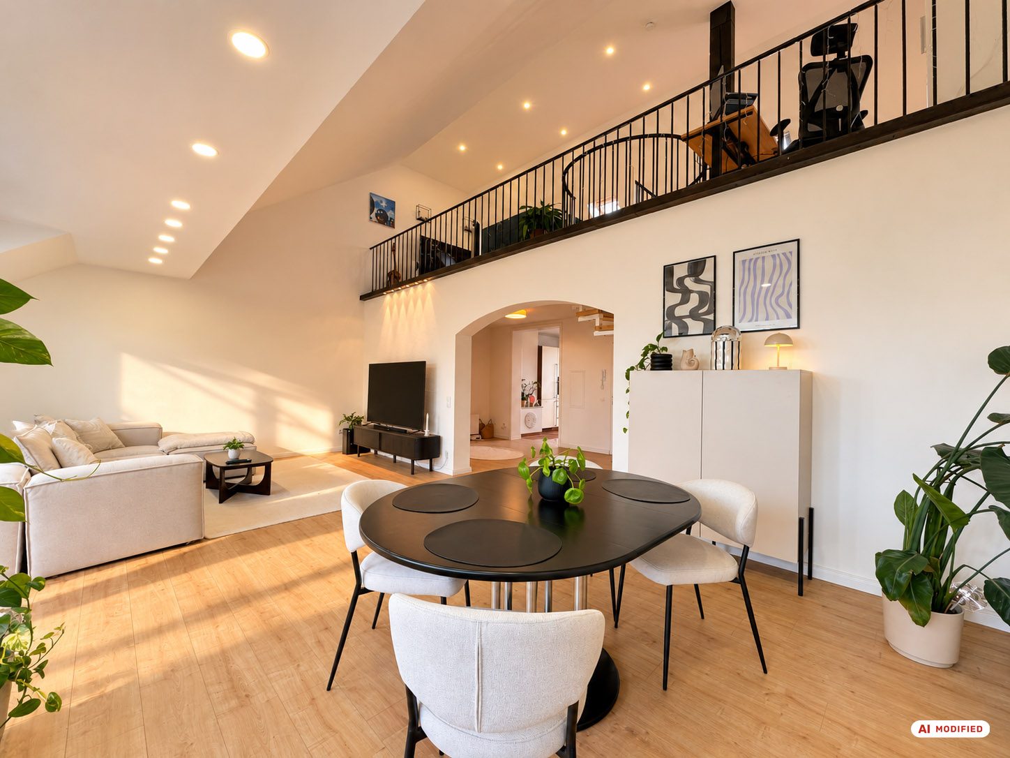 Immobilienangebot - Düsseldorf - Alle - Eller: Wohnen mit Weitblick - Großzügige Dachgeschosswohnung mit Galerie und drei Balkonen