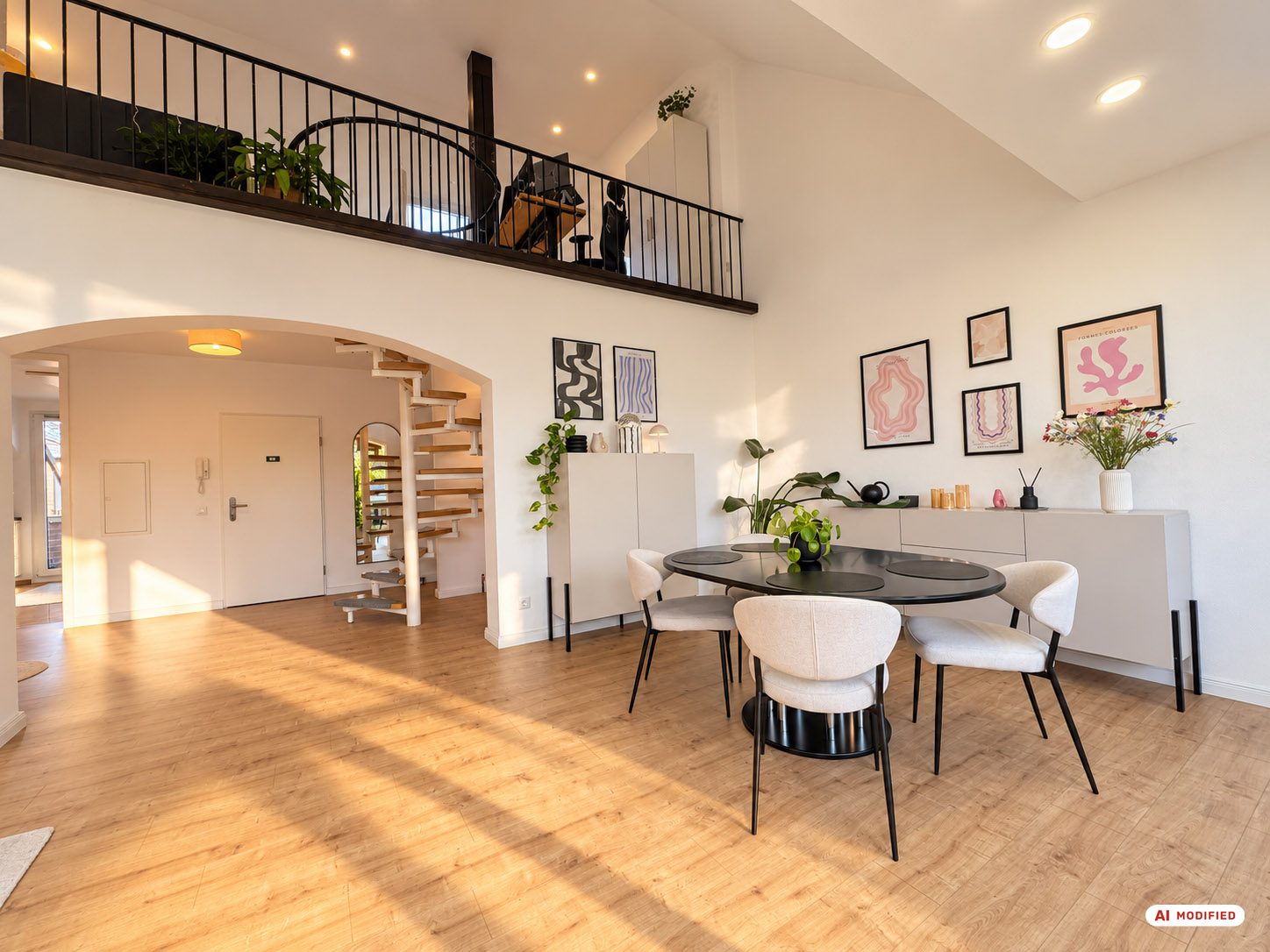 Immobilienangebot - Düsseldorf - Alle - Eller: Wohnen mit Weitblick - Großzügige Dachgeschosswohnung mit Galerie und drei Balkonen