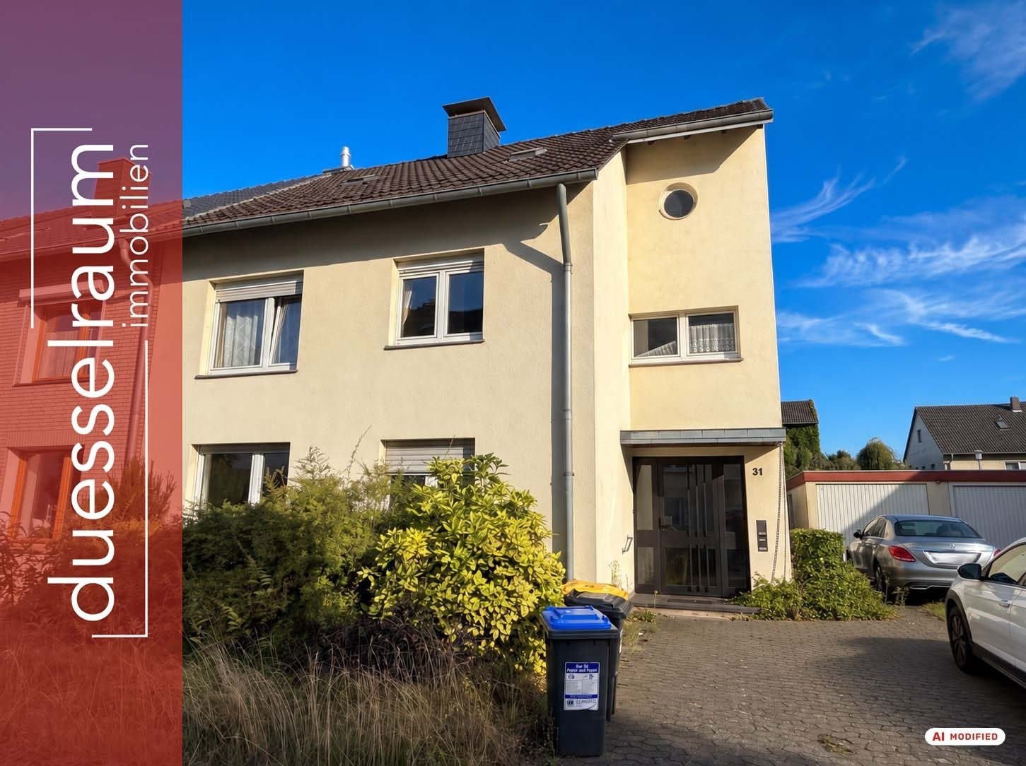 Immobilienangebot - Düsseldorf - Alle - Gestalten Sie Ihr neues Zuhause: Zweifamilienhaus mit Garten und Garage in Düsseldorf-Gerresheim!