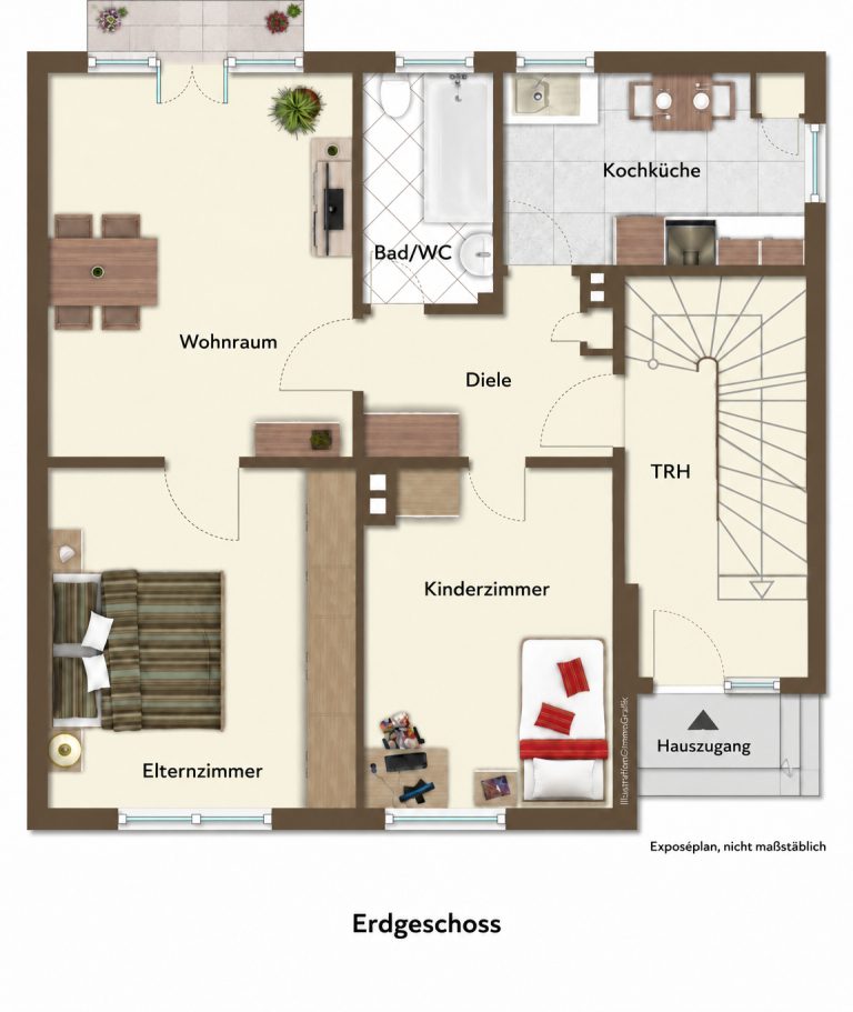 Immobilienangebot - Düsseldorf - Alle - Gestalten Sie Ihr neues Zuhause: Zweifamilienhaus mit Garten und Garage in Düsseldorf-Gerresheim!