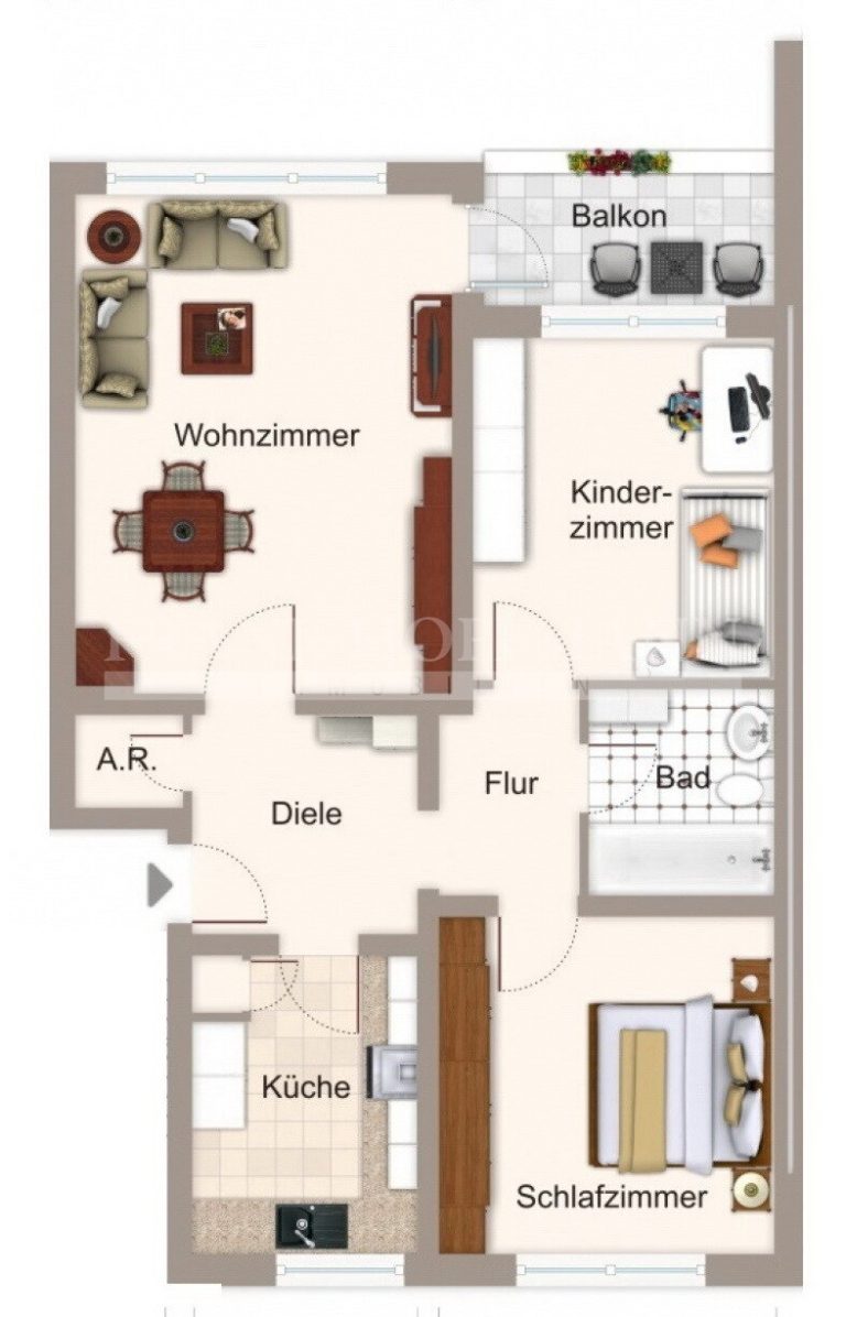 Immobilienangebot - Kaltenkirchen - Alle - Vermietete 3-Zimmer-Wohnung in Kaltenkirchen Courtagefrei!