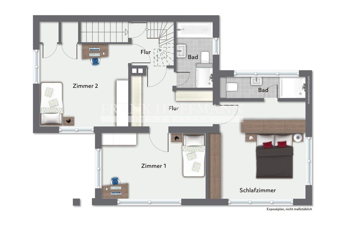 Immobilienangebot - Hamburg - Zins_Rendite - Vermietete klassische Doppelhaushälfte mit großem Anbau in Hamburg-Volksdorf