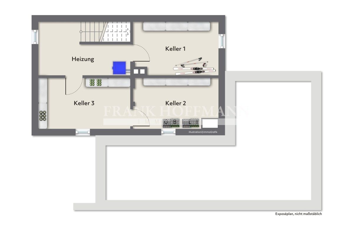 Immobilienangebot - Hamburg - Haus_Wohnung - Kapitalanlage - Klassische, vermietete  Doppelhaushälfte mit großem Anbau in Hamburg-Volksdorf