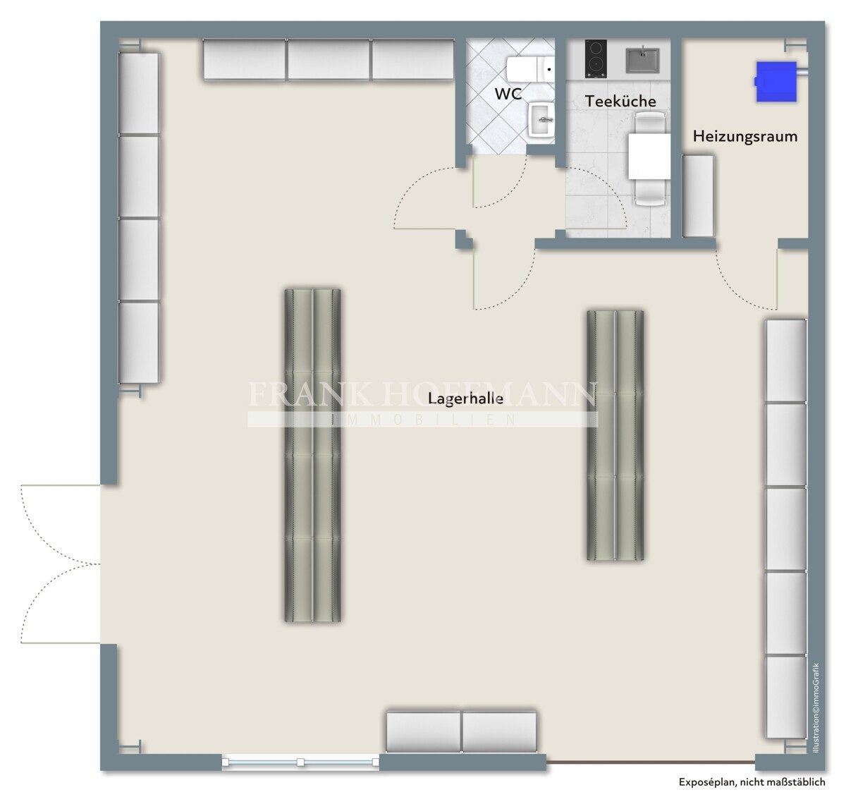 Immobilienangebot - Kaltenkirchen - Commercial_Hallen - Attraktive Gewerbehalle mit Außenfläche & Rolltor in Kaltenkirchen