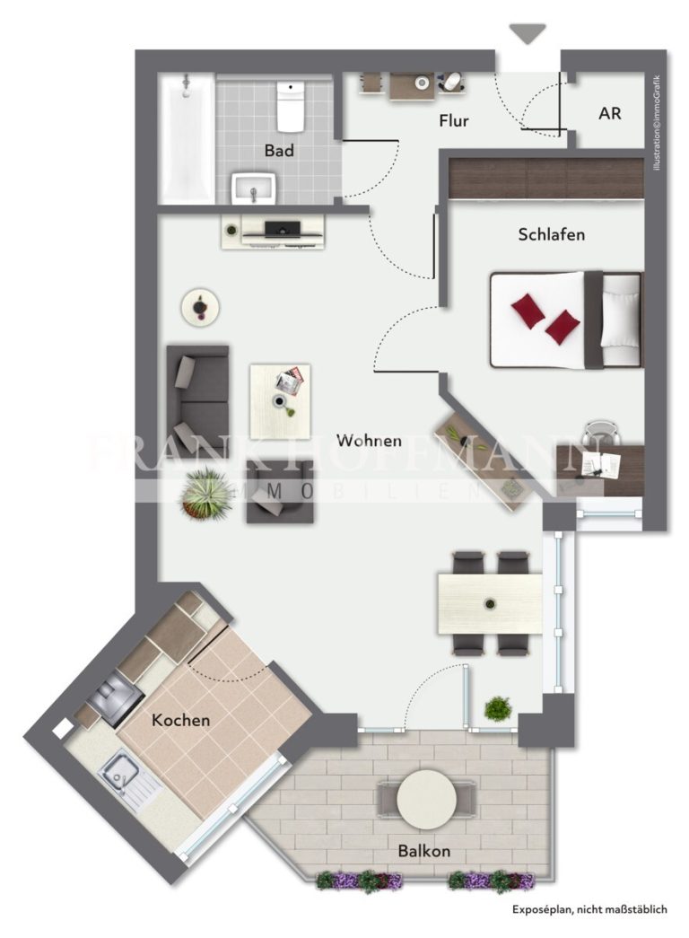 Immobilienangebot - Schenefeld - Alle - Vermietete Erdgeschosswohnung zentral in Schenefeld
