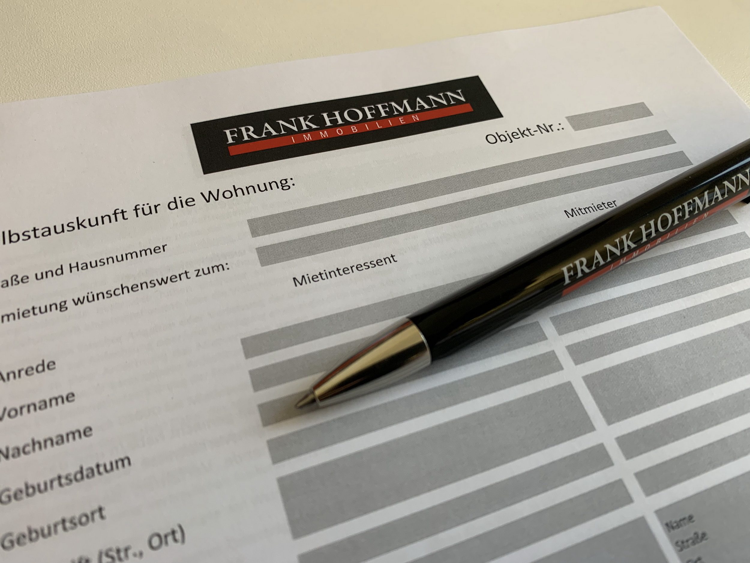 Frank Hoffmann Immobilien - Selbstauskunft