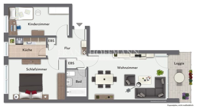 Immobilienangebot - Hamburg - Alle - Toll geschnittene 3-Zimmer Wohnung mit Tiefgaragenstellplatz in Hamburg-Ohlsdorf