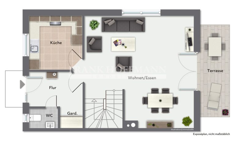 Immobilienangebot - Kaltenkirchen - Alle - Attraktive Doppelhaushälfte mit Carport, Garten und großzügiger Ausbaureserve im Dachgeschoss