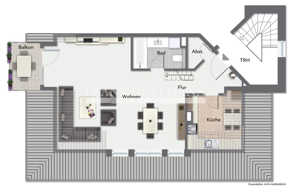 Immobilienangebot - Hamburg - Zins_Rendite - Kapitalanlage - Schöne Eigentumswohnung mit TG-Stellplatz (vermietet) in Hamburg-Jenfeld