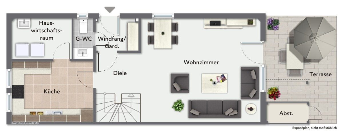 Immobilienangebot - Elmshorn - Haus_Wohnung - Moderne Doppelhaushälfte mit ausgebautem Dachstudio & Doppelcarport in Elmshorn