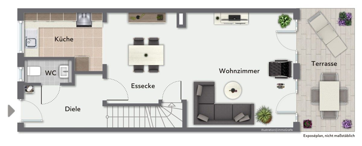 Immobilienangebot - Kaltenkirchen - Haus_Wohnung - Ideal für die Familie Mittelreihenhaus mit Vollkeller in Kaltenkirchen