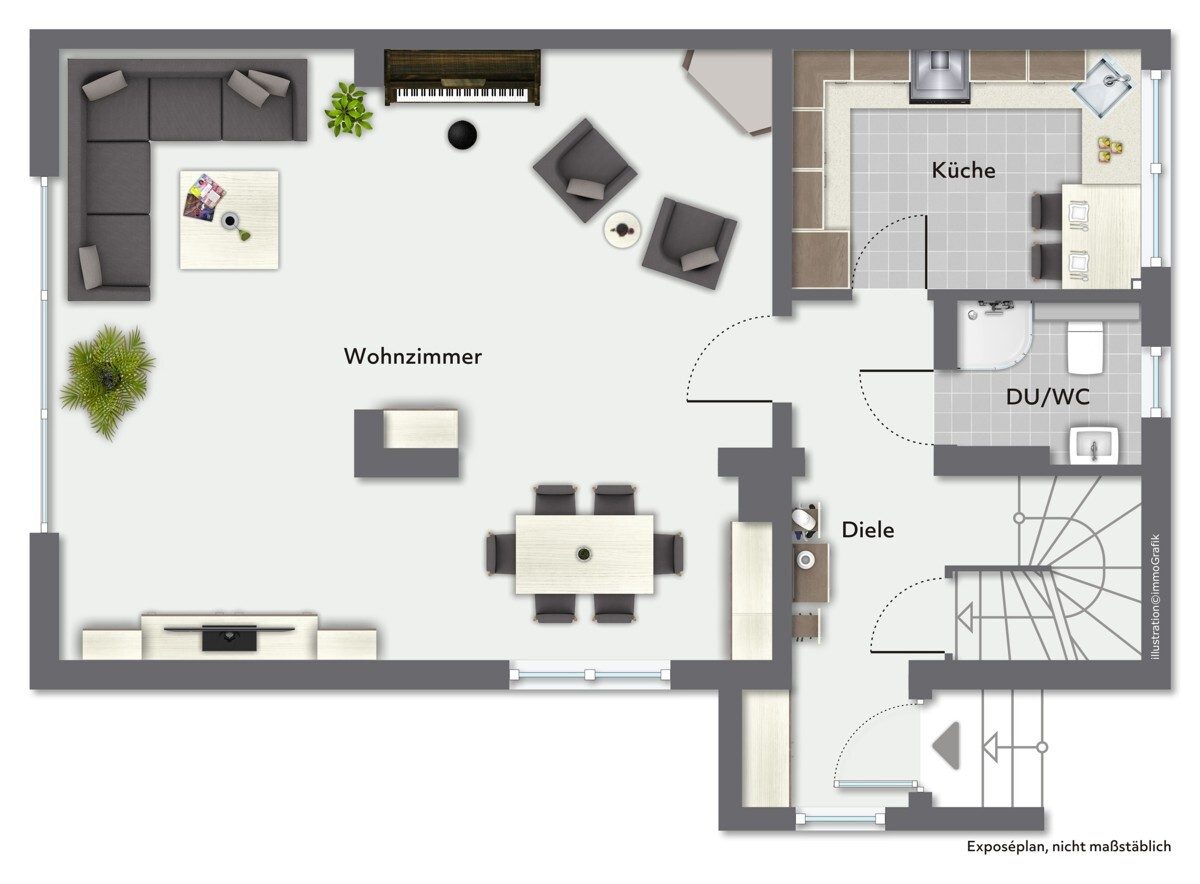 Immobilienangebot - Appen - Haus_Wohnung - Gepflegte Doppelhaushälfte in Appen auf schönem Grundstück mit Garage