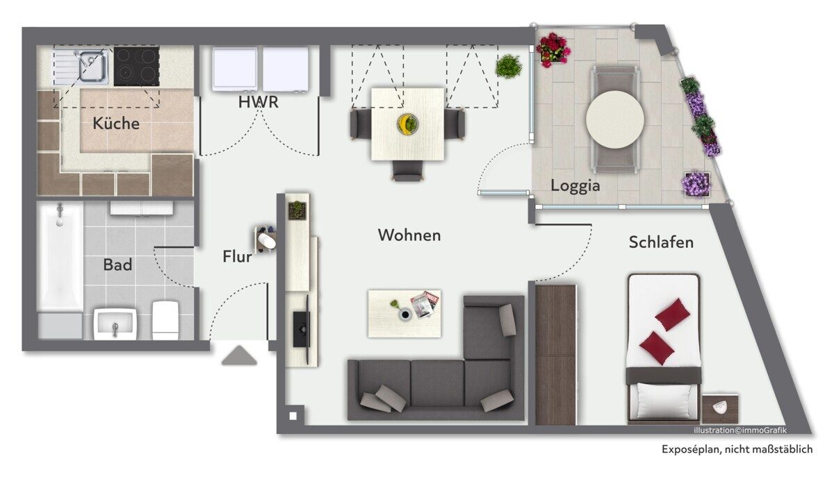 Immobilienangebot - Quickborn - Haus_Wohnung - Für Investoren im Herzen Quickborns: Vermietete Dachgeschosswohnung