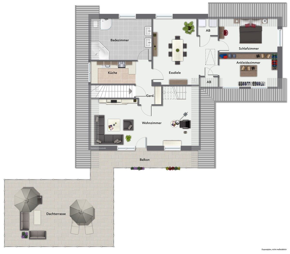 Immobilienangebot - Kaltenkirchen - Haus_Wohnung - Großzügige 4-Zimmer-Wohnung mit ausgebautem Dachstudio & sonniger Dachterrasse in Kaltenkirchen