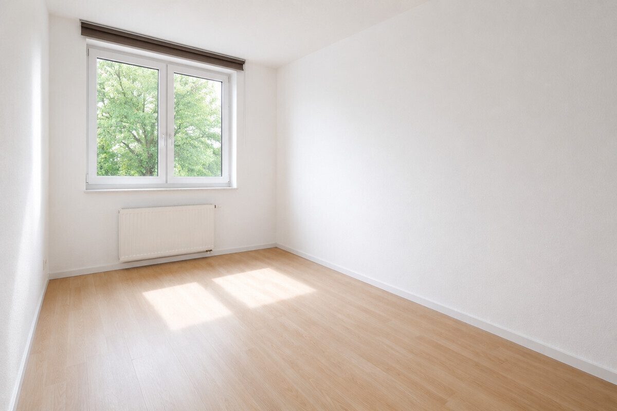 Arbeiten leer (KI generiert) Immobilienangebot - Hamburg - Haus_Wohnung - Familienfreundliches Reihenendhaus im schönen Hamburg-Bramfeld.
