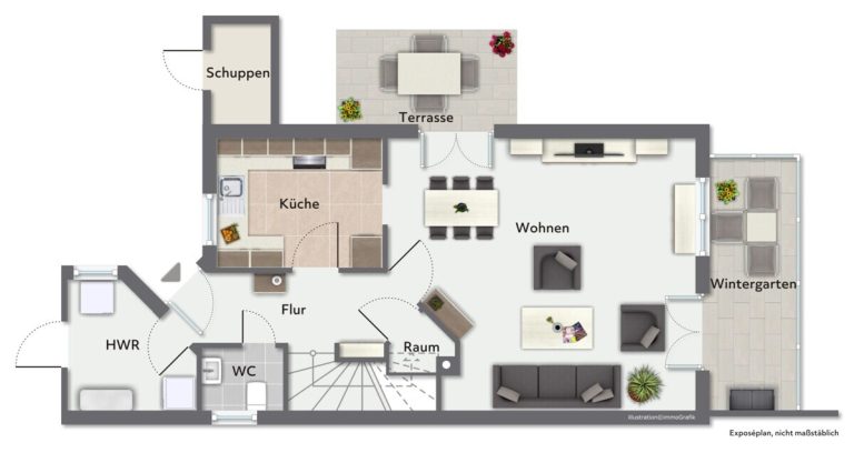 Immobilienangebot - Hamburg - Haus_Wohnung - Familienfreundliches Reihenendhaus im schönen Hamburg-Bramfeld.