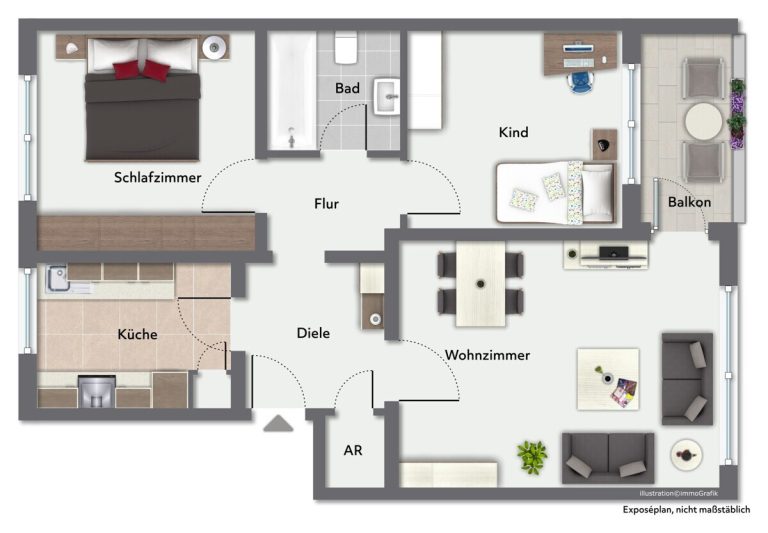 Immobilienangebot - Kaltenkirchen - Haus_Wohnung - Kapitalanlage oder zur Eigennutzung:  Eigentumswohnung in zentraler Lage von Kaltenkirchen