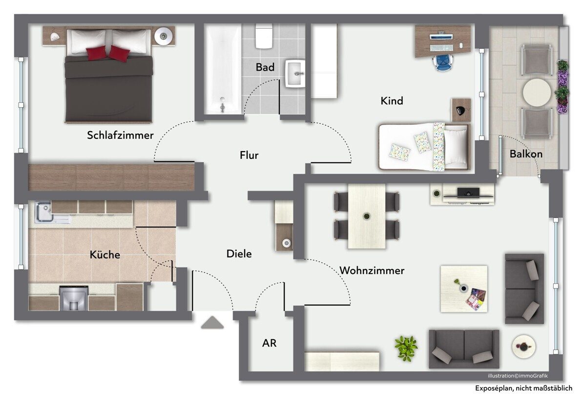 Immobilienangebot - Kaltenkirchen - Haus_Wohnung - Kapitalanlage oder zur Eigennutzung:  Eigentumswohnung in zentraler Lage von Kaltenkirchen