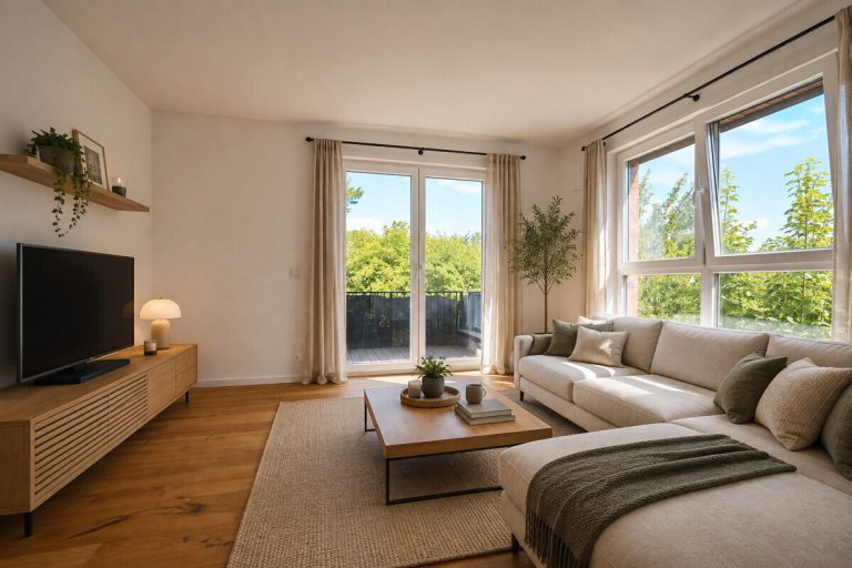 Immobilienangebot - Hamburg - Haus_Wohnung - Neubau: Zwei-Zimmer-Wohnung mit Balkon in ruhiger Seitenstraße von Meiendorf.