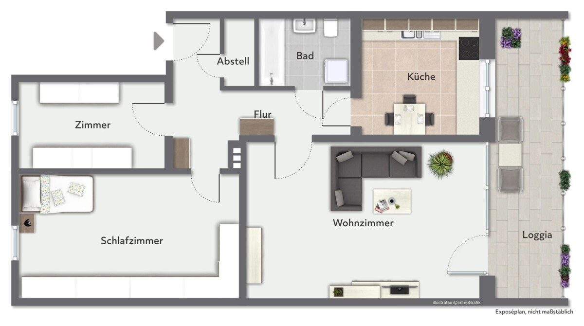 Immobilienangebot - Bargteheide - Alle - Kapitalanlage: Vermietete 3-Zimmer-Eigentumswohnung in ruhiger Wohnlage von Bargteheide