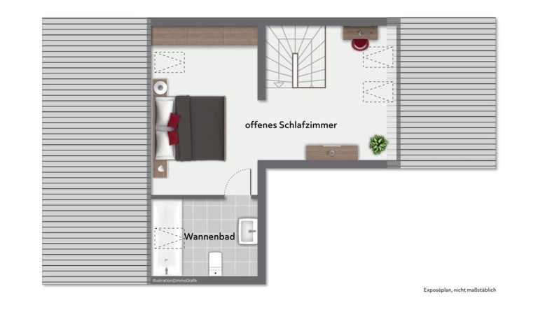 Immobilienangebot - Barmstedt - Haus_Wohnung - Wohnen auf zwei Ebenen: Attraktive 3-Zimmer-Maisonettewohnung im Zentrum von Barmstedt