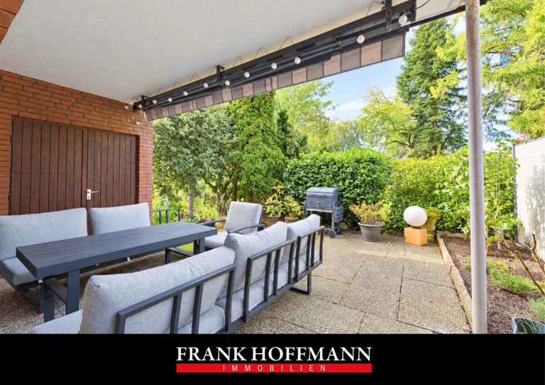 Immobilienangebot - Hamburg - Haus_Wohnung - Erdgeschosswohnung mit ca. 123 m² Wohn- und Nutzfläche und Garage in Hamburg-Bramfeld