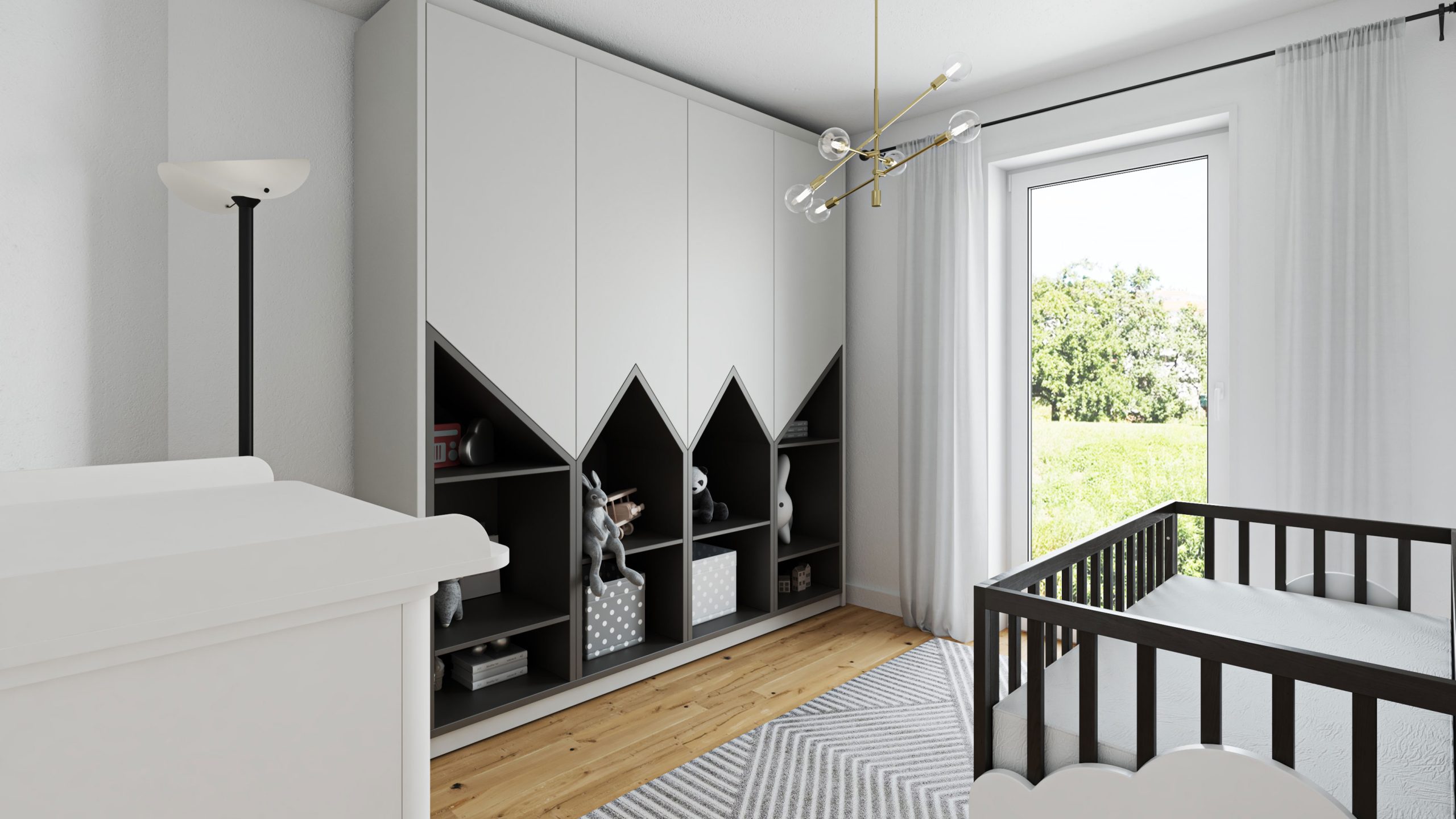 Kinderzimmer Wohnung 2 Neubauprojekt Alpen-Menzelen Volksbank Immobilien Niederrhein
