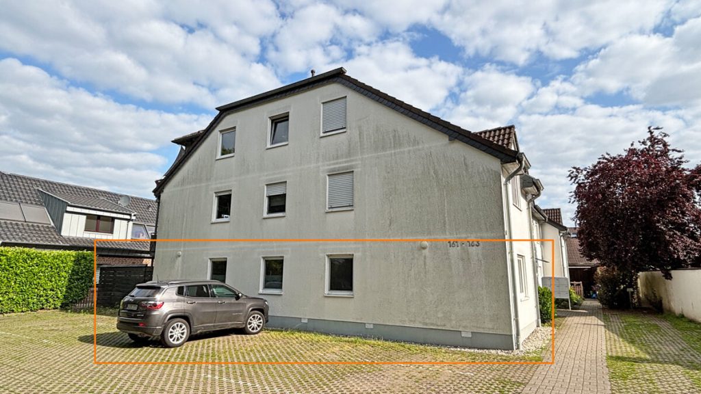 Volksbank Immobilien Niederrhein GmbH - Immobilienangebot - Kleve - Alle - Attraktive Eigentumswohnung in Kleve: Terrasse, Stellplatz und praktischer Grundriss