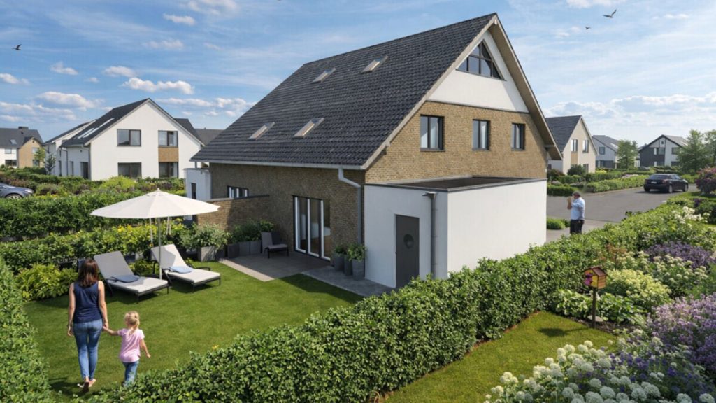 Volksbank Immobilien Niederrhein GmbH - Immobilienangebot - Voerde - Alle - Doppelhaushälfte im Rhein-Lippe-Quartier Voerde: Klinker oder Putzfassade ganz nach Ihrem Geschmack