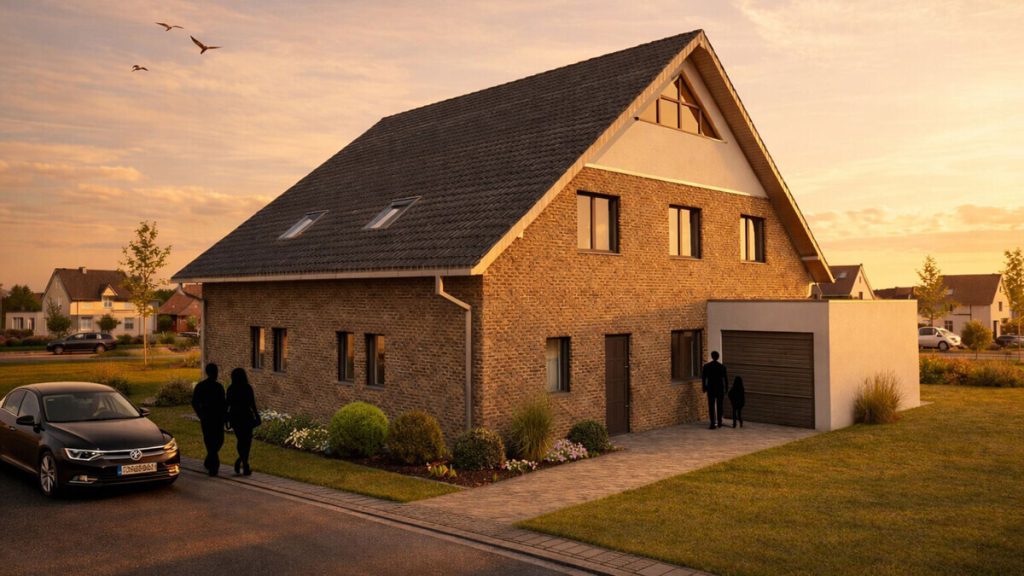 Volksbank Immobilien Niederrhein GmbH - Immobilienangebot - Voerde - Alle - Doppelhaushälfte im Rhein-Lippe-Quartier Voerde: Klinker oder Putzfassade ganz nach Ihrem Geschmack