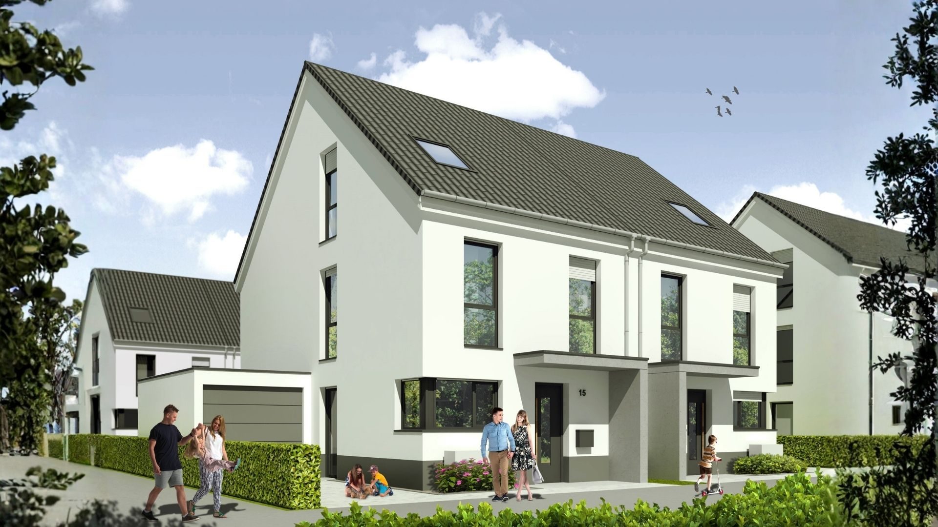 Visualisierung Rhein-Lippe-Quartier Volksbank Immobilien Niederrhein Visualisierung Rhein-Lippe-Quartier Volksbank Immobilien Niederrhein