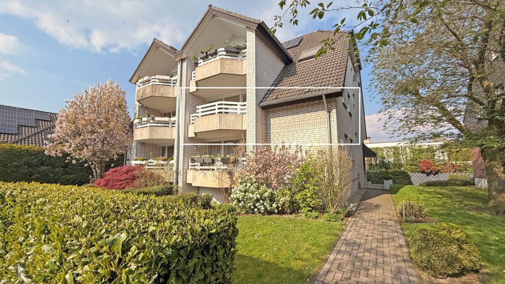 Volksbank Immobilien Niederrhein GmbH - Immobilienangebot - Dinslaken - Alle - Gepflegte Etagenwohnung mit Balkon und TG-Stellplatz in begehrter Lage von Dinslaken-Eppinghoven!