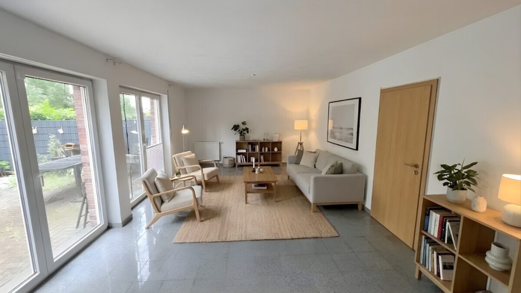 Volksbank Immobilien Niederrhein GmbH - Immobilienangebot - Kamp-Lintfort - Alle - Ruhig wohnen, entspannt leben - Gepflegte Doppelhaushälfte mit Garten und Garage in Kamp-Lintfort!