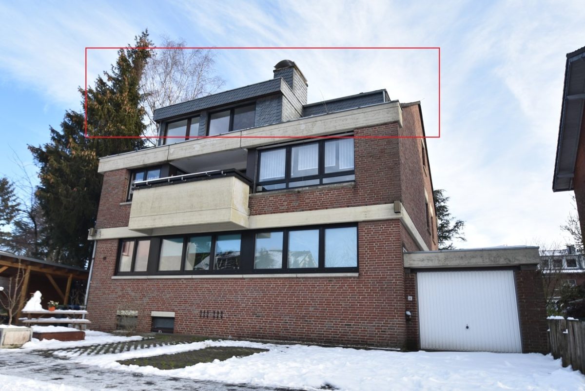 Immobilienangebot - Aachen - Wohnen - Bezugsfrei Dachgeschosswohnung mit Terrasse und Garage