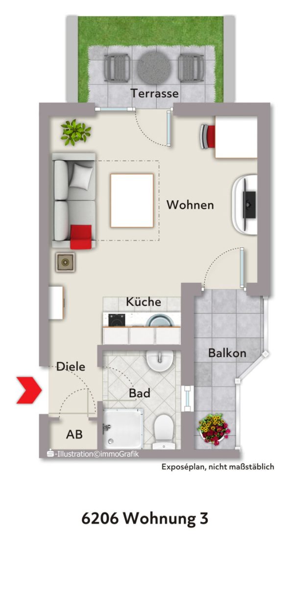 Immobilienangebot - Aachen - Wohnen - Vermietetes Studentenappartement als solide Kapitalanlage zwischen Klinikum, Campus und Innenstadt