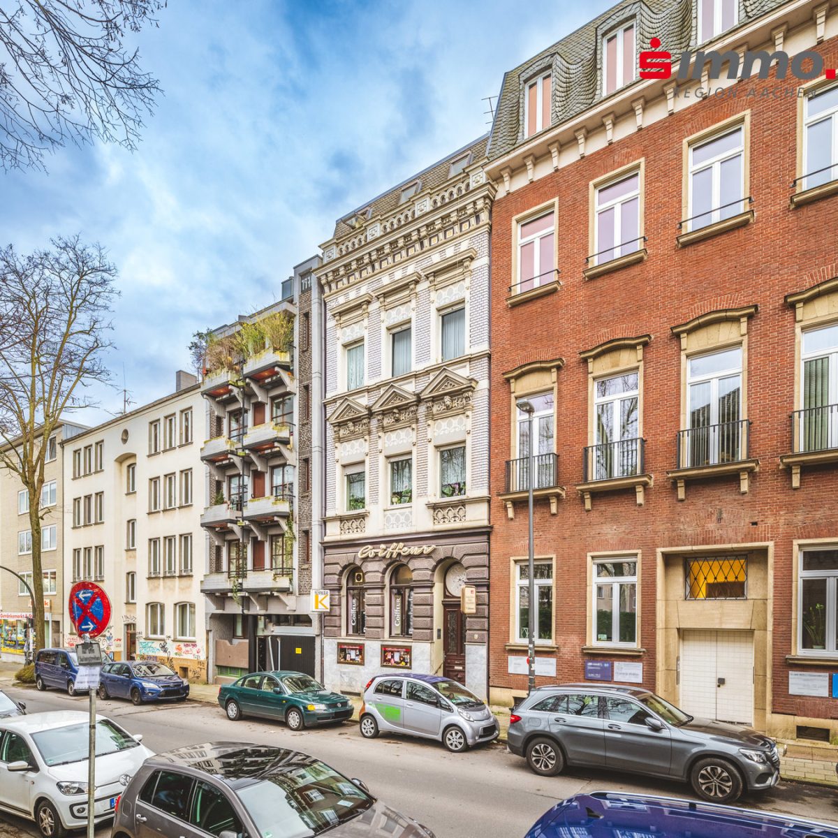 Immobilienangebot - Aachen - Wohnen - Wohn-und Geschäftseinheit im denkmalgeschützten 3-Fensterhaus in begehrter Aachener Wohnlage