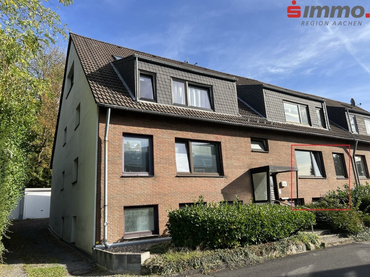 Immobilienangebot - Aachen - Wohnen - Gut geschnittene 3-Zimmer-Eigentumswohnung mit kleinem Souterrain von 20 m² sowie Stellplatz in gefragter Lage