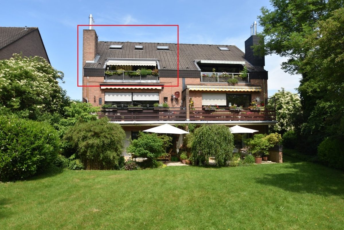 Immobilienangebot - Aachen - Wohnen - Sanierte und gut geschnittene 2-Zimmer-Dachgeschosswohnung mit Dachstudio, Loggia und Stellplatz in gefragter Lage