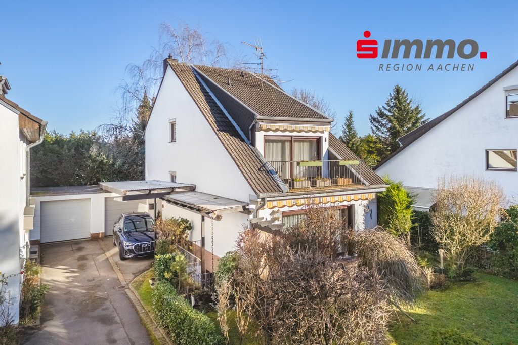 Immobilienangebot - Aachen - Wohnen - Freistehendes Einfamilienhaus mit Garage in Aachener-Bestlage am Aachener "Eismännchen"