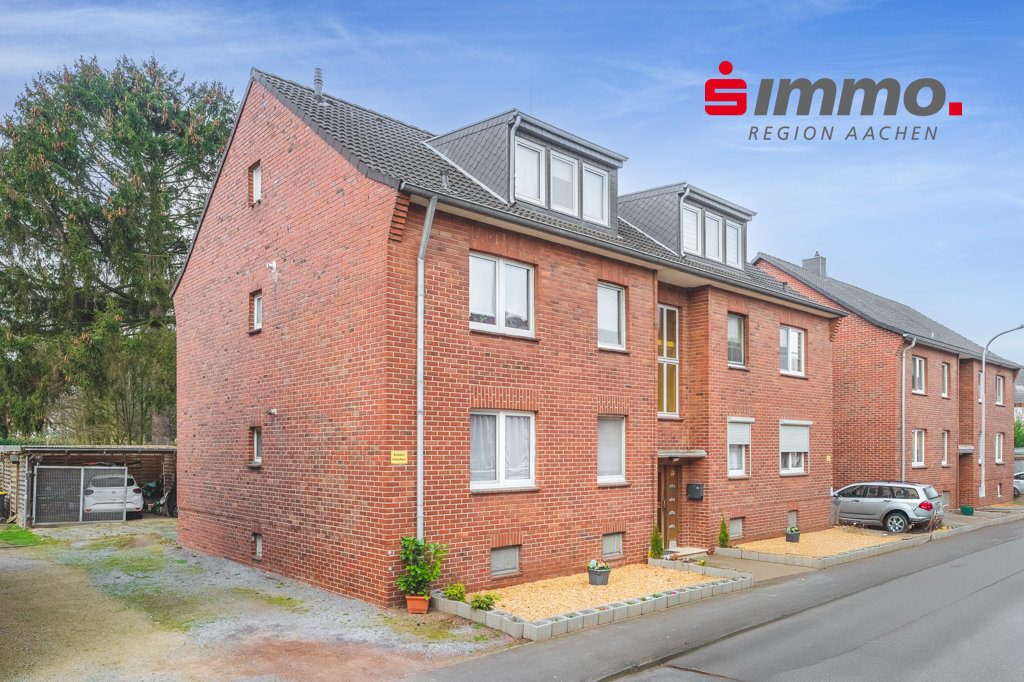 Immobilienangebot - Alsdorf - Renditehäuser - Frei stehendes 5-Parteien-Haus mit Stellplätzen, aufgeteilt in Wohneigentum, in Alsdorf-Warden