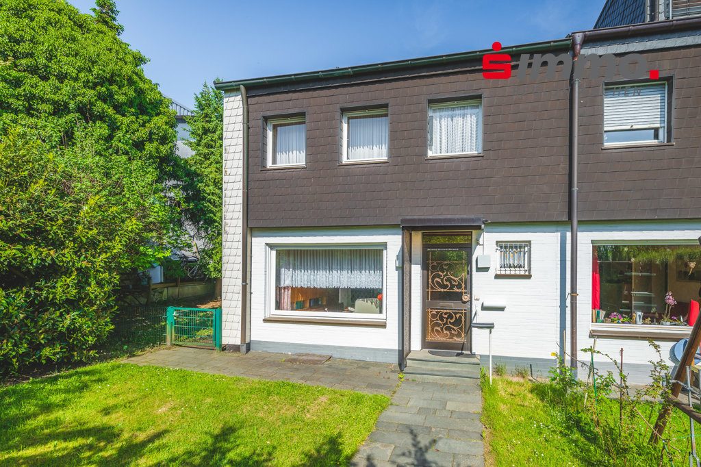 Immobilienangebot - Aachen - Wohnen - Bezugsfreies Reiheneckhaus mit Garage und schönem Garten in Aachen-Hanbruch