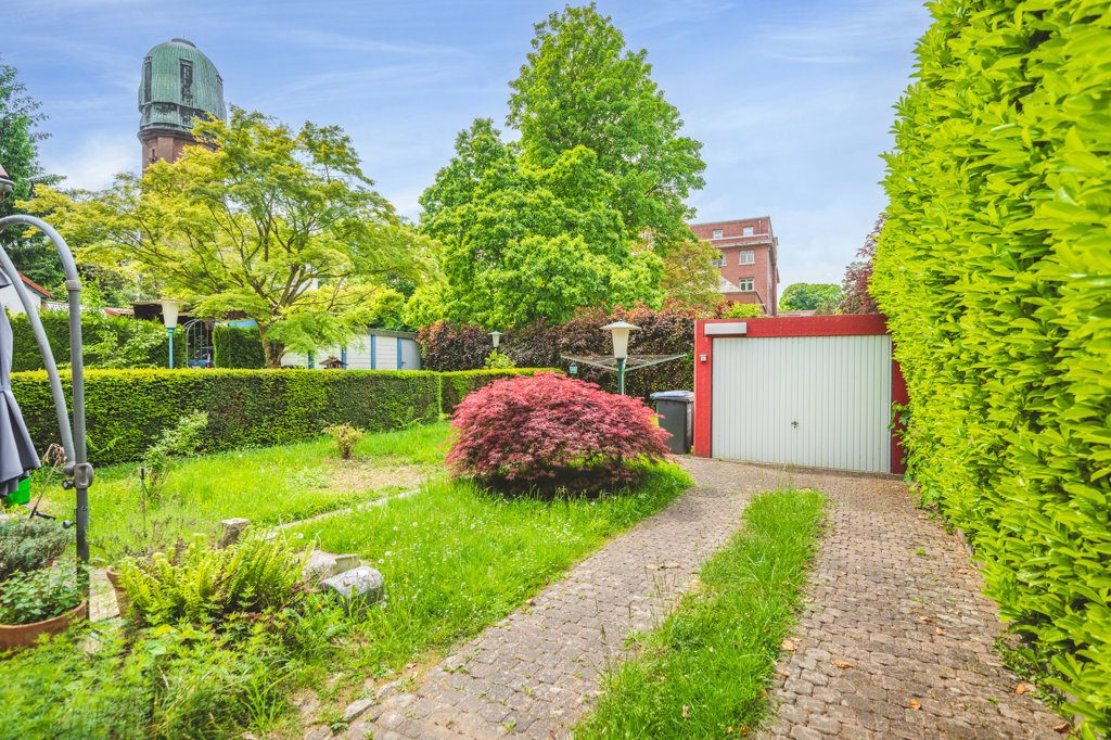 Immobilienangebot - Würselen - Wohnen - Historische Doppelhaushälfte mit Garage und Sonnenterrasse