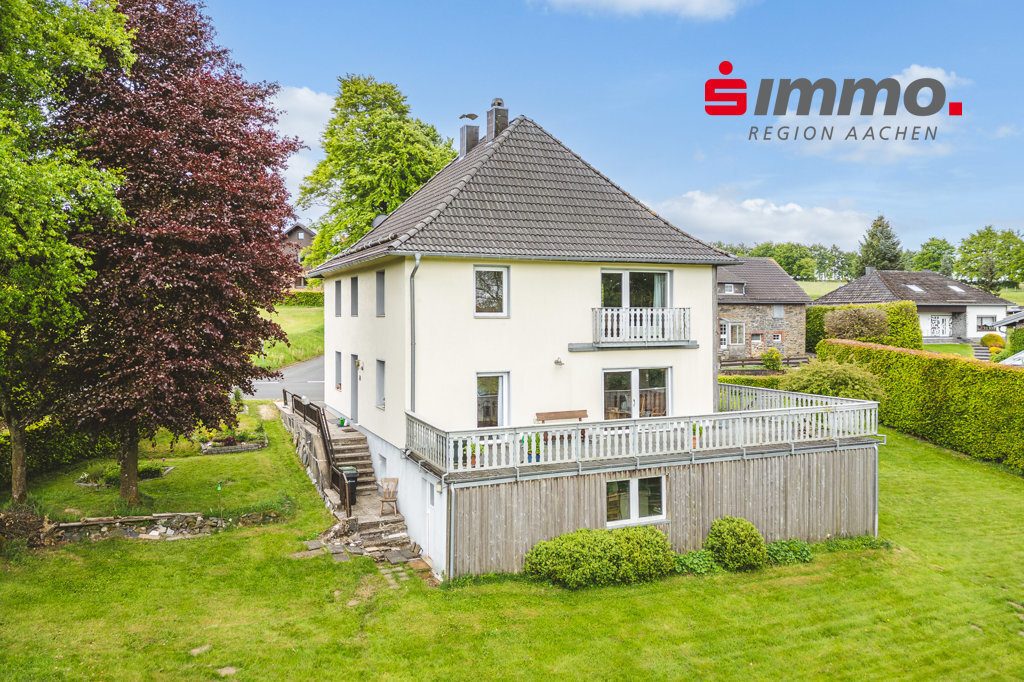 Immobilienangebot - Monschau-Kalterherberg - Wohnen - Freistehendes Einfamilienhaus mit traumhaftem Grundstück und Weitblick
