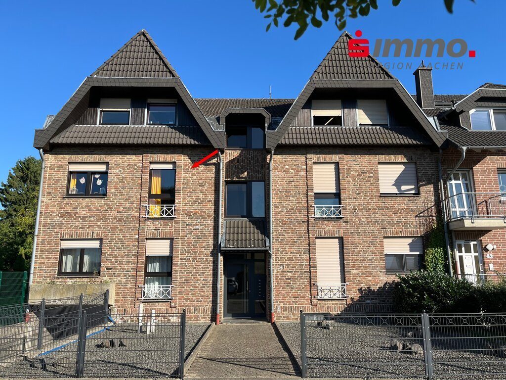 Immobilienangebot - Alsdorf - Wohnen - Bezugsfreie Eigentumswohnung mit großem Süd/Ost-Balkon und Stellplatz