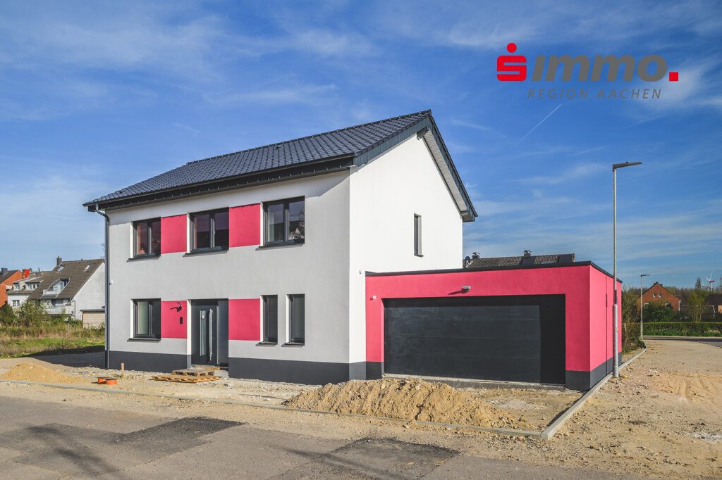 Immobilienangebot - Alsdorf - Wohnen - Nagelneues, freistehendes EFH mit Doppelgarage und Garten