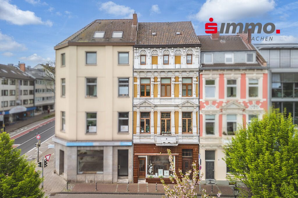 Immobilienangebot - Aachen - Renditehäuser - Drei­fenster­haus als Denkmal im inneren Grabenring, in 300 Meter Entfernung zum Dom
